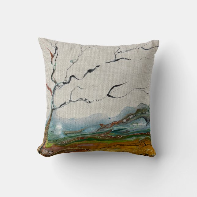 Coussin Arbre Abstrait (Recto)