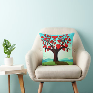 Coussin  Arbre d’amour - Valentine’s day