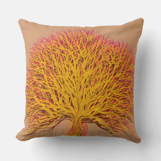 Coussin Arbre d'automne #3 (Recto)