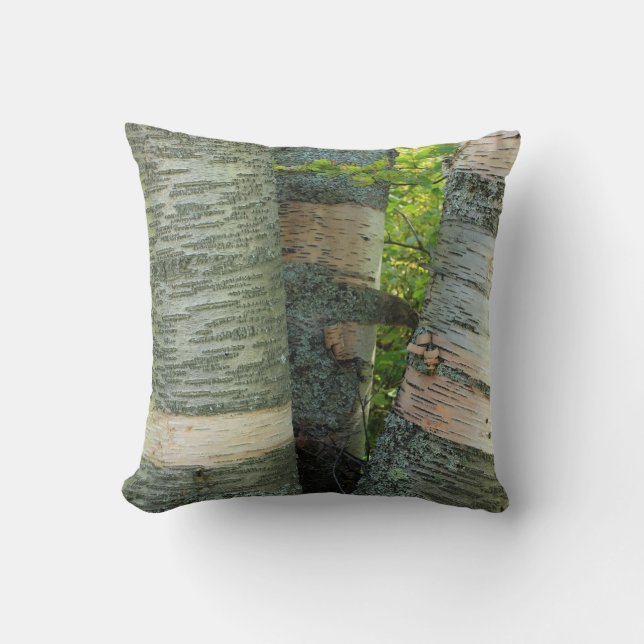 Coussin Arbre de bouleau (Recto)