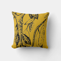 Arbre de Cacao jaune et noir moutarde