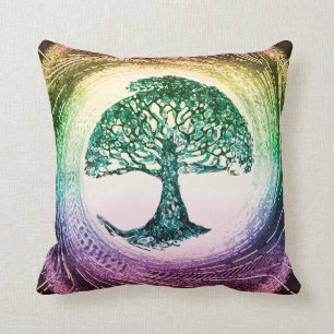 Coussin Arbre de calme de la vie en dedans