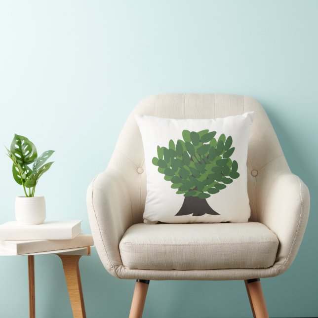 Coussin Arbre de chêne botanique  (Chaise)