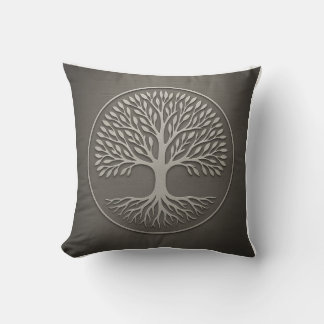 Coussin Arbre de la vie Gray Thaillow Pillow Géométrie Sac