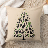 Coussin Arbre de Noël Amateur de Chat 2 (Couverture)