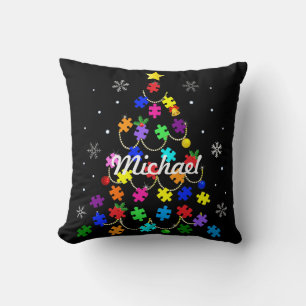 Coussin Arbre de Noël autiste