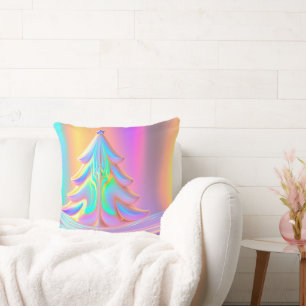 Coussin Arbre de Noël Iridescente