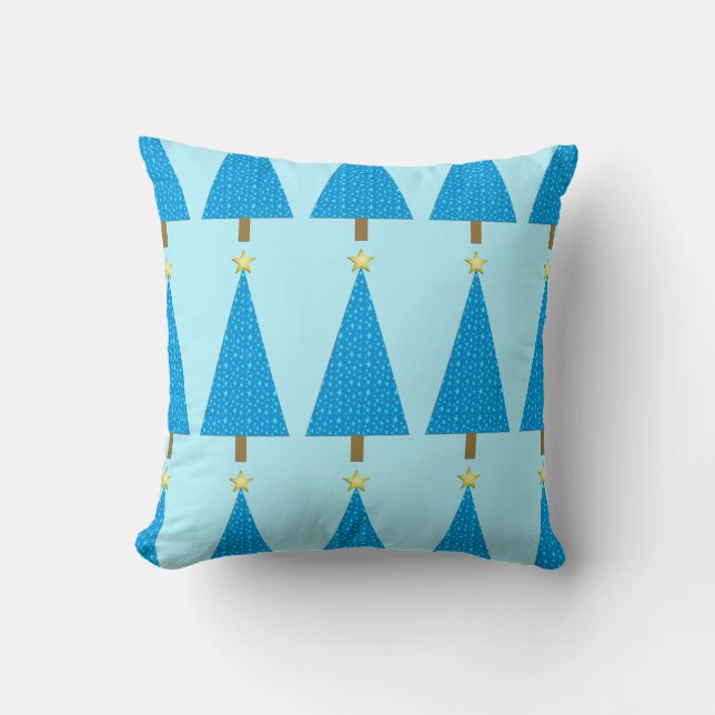 Coussin Arbre de Noël moderne (Recto)