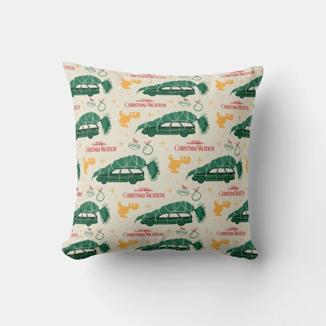 Coussin Arbre de Noël national Lampoon sur Motif automobil (Recto)