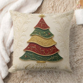 Coussin Arbre de Noël orné d'émail doré (Couverture)