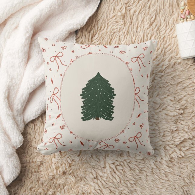 Coussin Arbre de Noël rustique (Couverture)