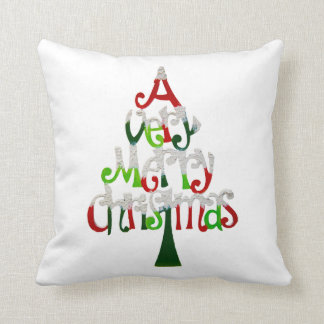 Coussin Arbre de Noël très Joyeux