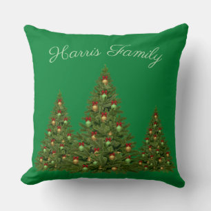 Coussin Arbre de Noël vert