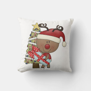 Coussin Arbre de vacances de renne de Rudy