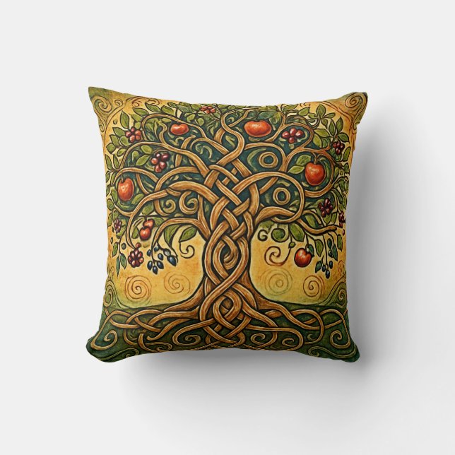 Coussin Arbre de vie celtique (Recto)