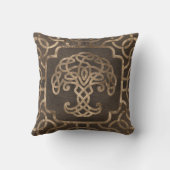 Coussin Arbre de vie - Yggdrasil sur Motif celte (Verso)