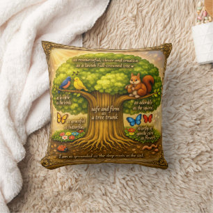 Coussin Arbre de Vision Radieux