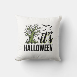 Coussin Arbre d'Halloween C'est Halloween Vintage Épouvant