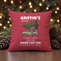 Arbre drôle sur voiture Rouge Famille Noël