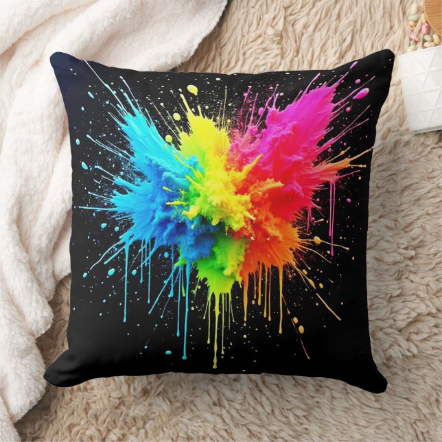 Coussin Arbre en poudre arc-en-ciel (Couverture)