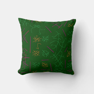 Coussin Arbre feuille vert art inspiré design calme