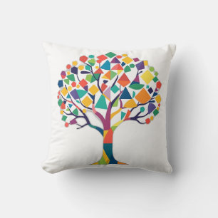 Coussin Arbre géométrique Abstrait