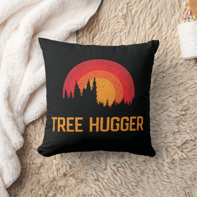 Coussin Arbre Hugger Retro Distress Nature Lover (Couverture)