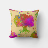 Coussin Arbre Oiseaux soleil (Recto)
