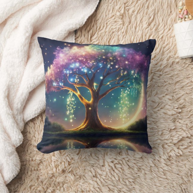 Coussin Arbre scintillant enchanté (Couverture)