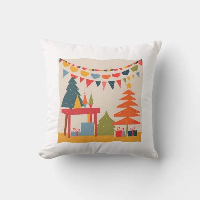 Coussin Arbre vintage (Recto)
