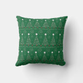 Coussin « Arbre White Star » Noël (Verso)