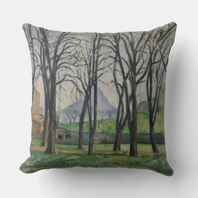 Coussin Arbres de châtaigne de Paul Cezanne | chez Jas de (Recto)
