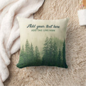 Coussin Arbres de la forêt de pins sur mesure (Couverture)