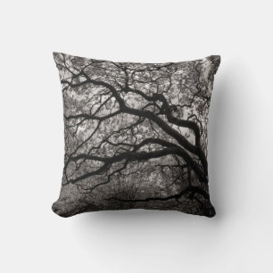 Coussin Arbres de Magnolia en fleurs 01