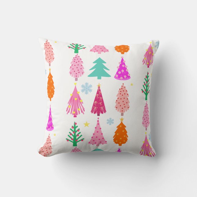 Coussin Arbres de Noël (Recto)