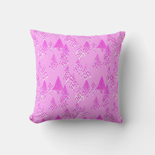 Coussin Arbres de Noël à fleurs modernes - orchidée & viol