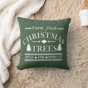 Coussin Arbres de Noël Pin Modernes Frais de la Ferme