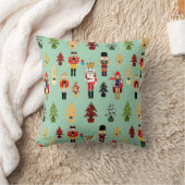 Coussin Arbres et casse-noix de Noël lunatiques (Couverture)