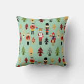 Coussin Arbres et casse-noix de Noël lunatiques (Verso)