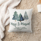 Coussin Arbres persistants Premier Noël Merry & Mariés (Couverture)