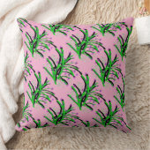 Coussin Arbuste à accent décoratif rose (Couverture)