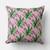 Coussin Arbuste à accent décoratif rose (Recto)