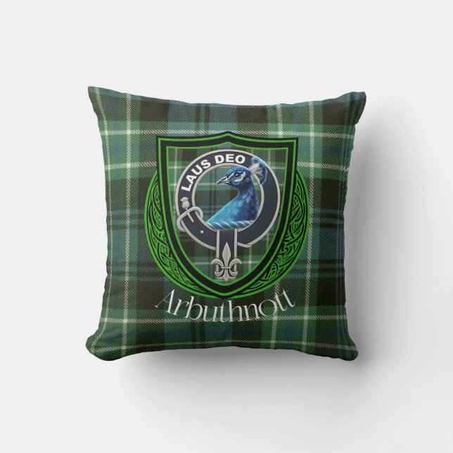 Coussin Arbuthnott Clan écossais Tartan Crest (Recto)