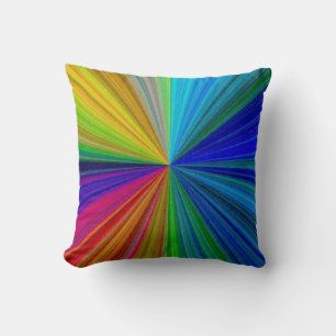 Coussin Arc arc-en-ciel circulaire