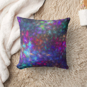 Coussin Arc arc-en-ciel fractal
