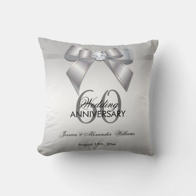 Coussin Arc de gemme et anniversaire de mariage snob de (Recto)