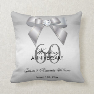 Coussin Arc de gemme et anniversaire de mariage snob de