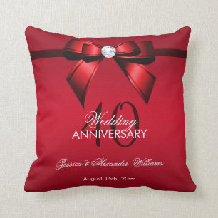 Coussin Arc de gemme et anniversaire de mariage snob de