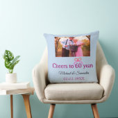 Coussin Arc d'or pour les 60 ans de mariage (Chaise)