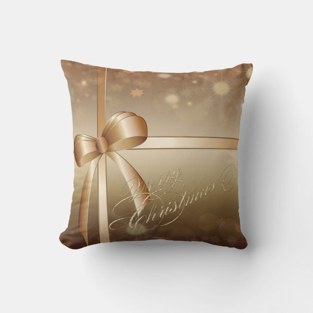 Coussin Arc élégant , Joyeux Noël (Recto)